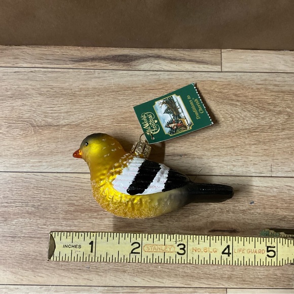 Old World Christmas American Goldfinch Tree Ornament Glass Decoration Bird Finch - Picture 5 of 9